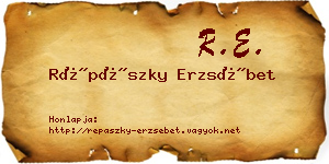 Répászky Erzsébet névjegykártya